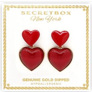 Red Heart Earrings